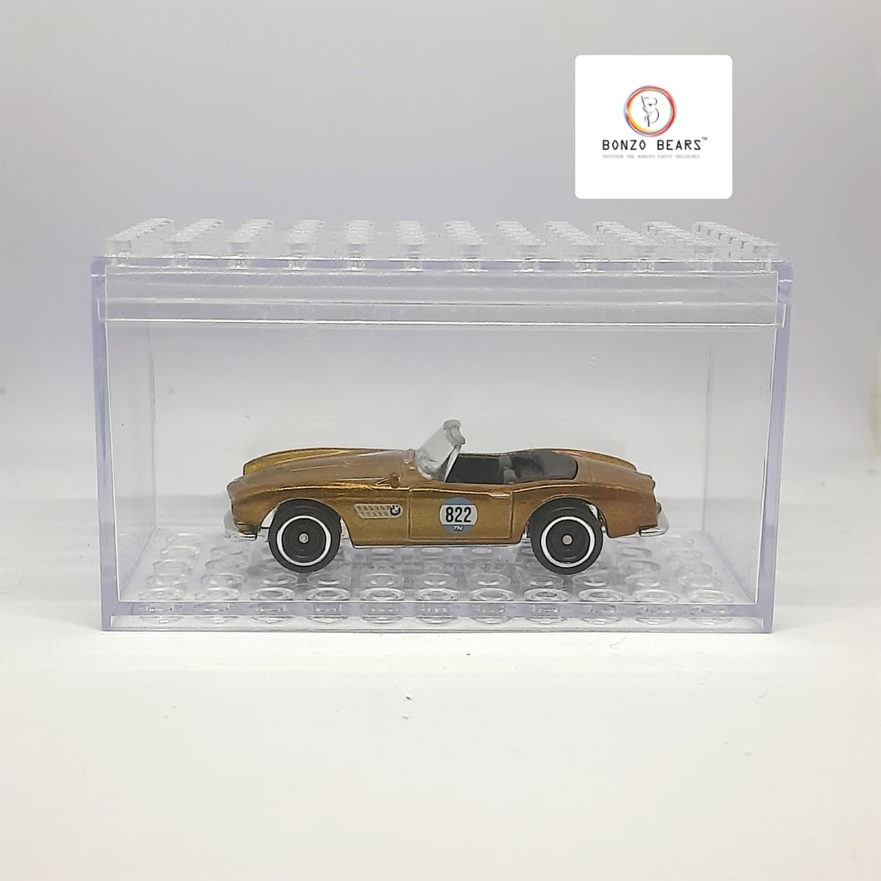 Lego Model Stackable Clear Display Box 1:64 Cars - Super Box (Pack of 1) (Car not included)