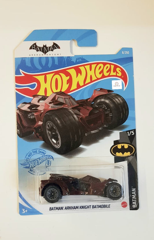 Batman Arkham Knight Batmobile – Hot Wheels Mainline 1:64 Diecast Car | DC Comics (Red) B4, Batbox