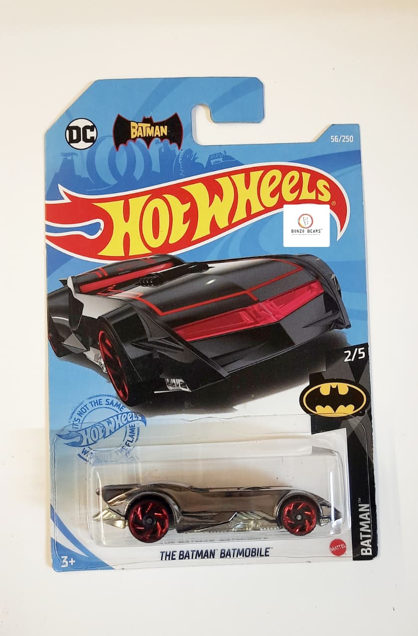 The Batman Batmobile (Silver Chrome) - Hot Wheels Batbox (Restocked)