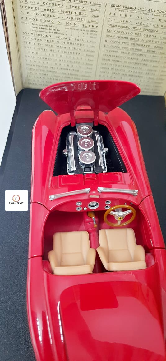 Rare minit -Hotwheels -1/18 Scale -  Ferrari 166 MM Barchetta - 2003 Release  | Bonzo Bear