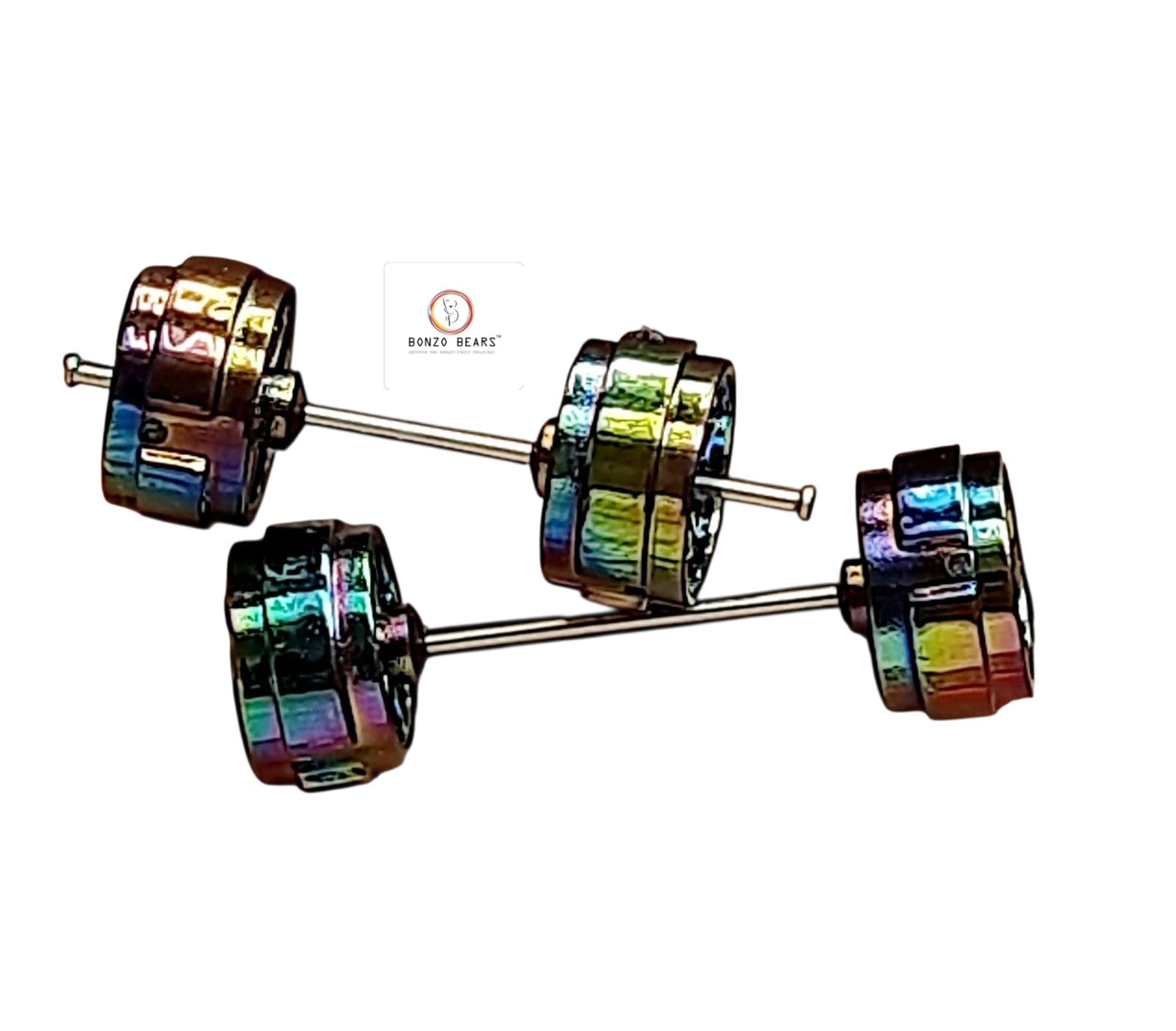 Rubber Tyre - 10mm 7 Colors Rim 10 Spoke with Goodyear Eagle - 25mm Axle Cv1