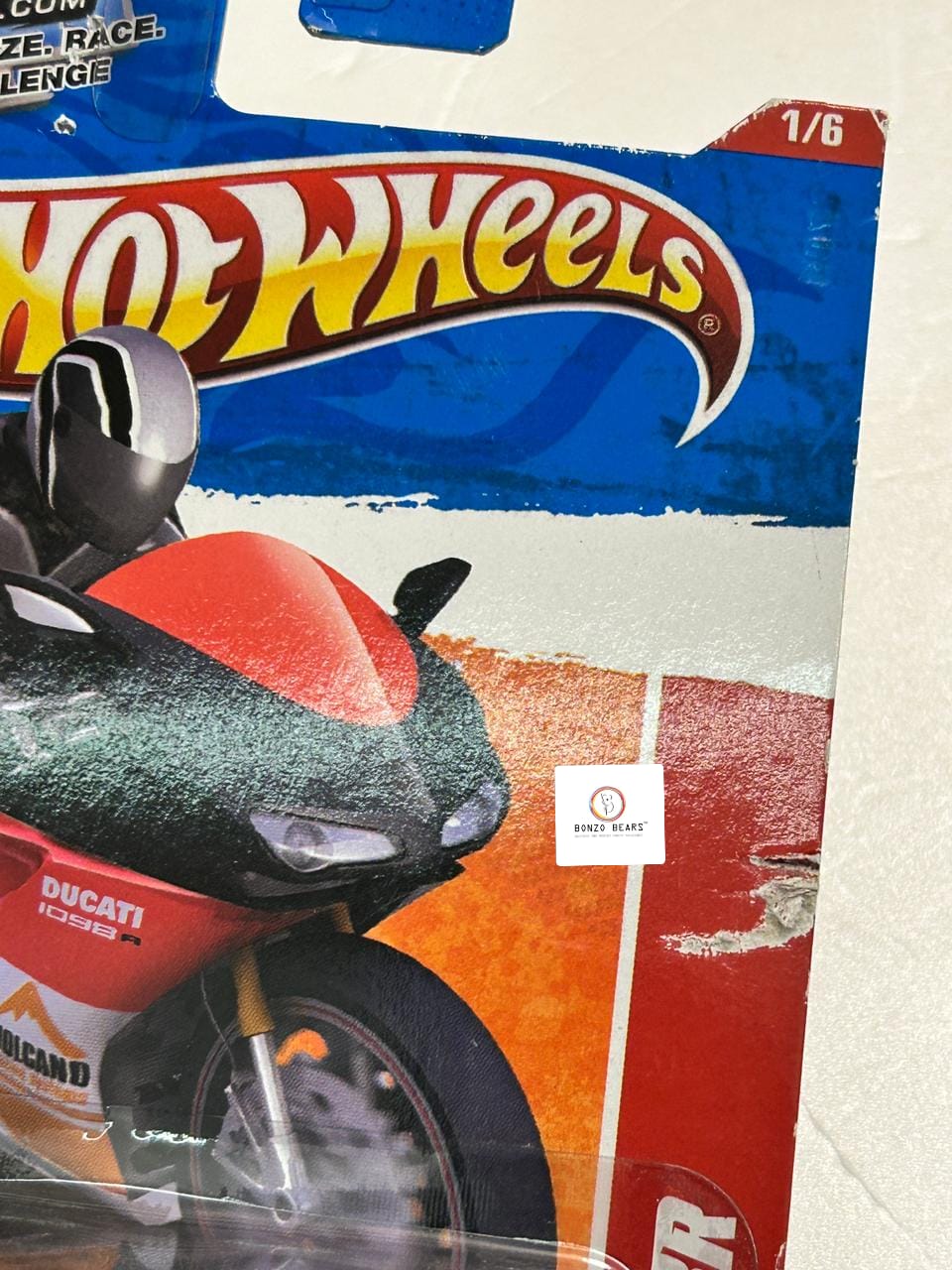 Rare Ducati 1098R #11 - Thrill Racers Volcano (2011 Released) - Hotwheels | Bonzobears (Card as per Pic)