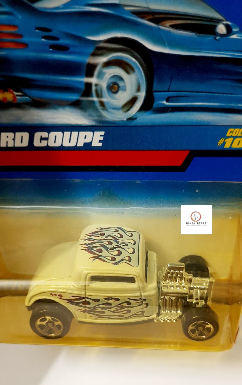 '32 Ford Coupe - White Art (1998 Released) - Hot Wheels | Bonzo Bears PB45, CB4