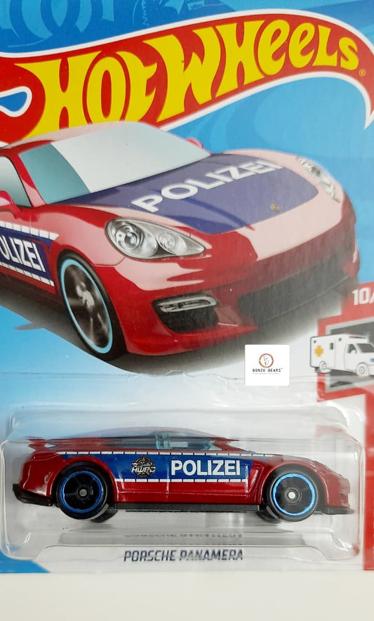 Porsche Panamera - Hot Wheels (Red & Blue Polizei)