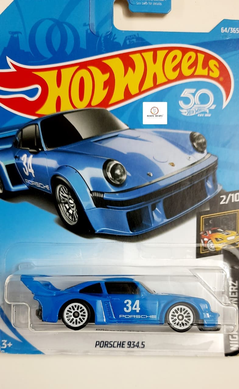 Rare Blue - Porsche 934.5 - Hot Wheels #34 (2018 Release) | Bonzo Bears