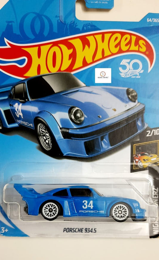 Rare Blue - Porsche 934.5 - Hot Wheels #34 (2018 Release) | Bonzo Bears