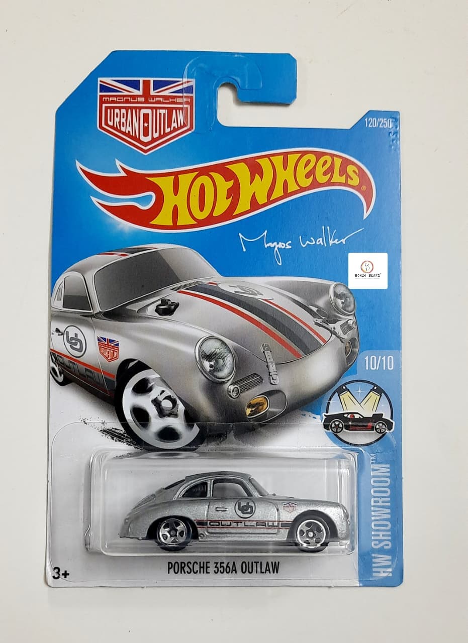 Rare Urban Outlaw | Porsche 356A Outlaw (Silver ) - Hot Wheels (2016 Released) | Bonzo Bears PB52