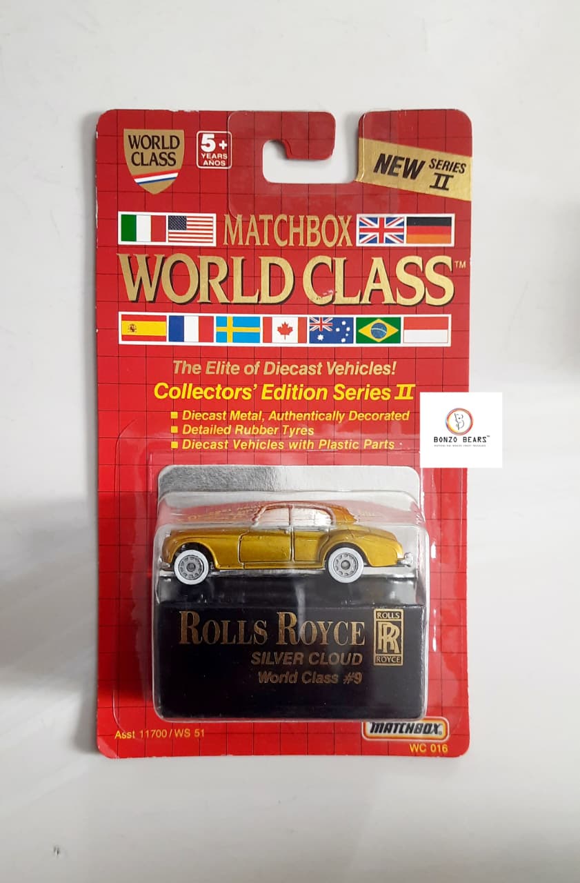 Rolls-Royce Silver Cloud (1985 Released) -Matchbox World Class #9 Series II  | Bonzo Bears (Restocked) BB8