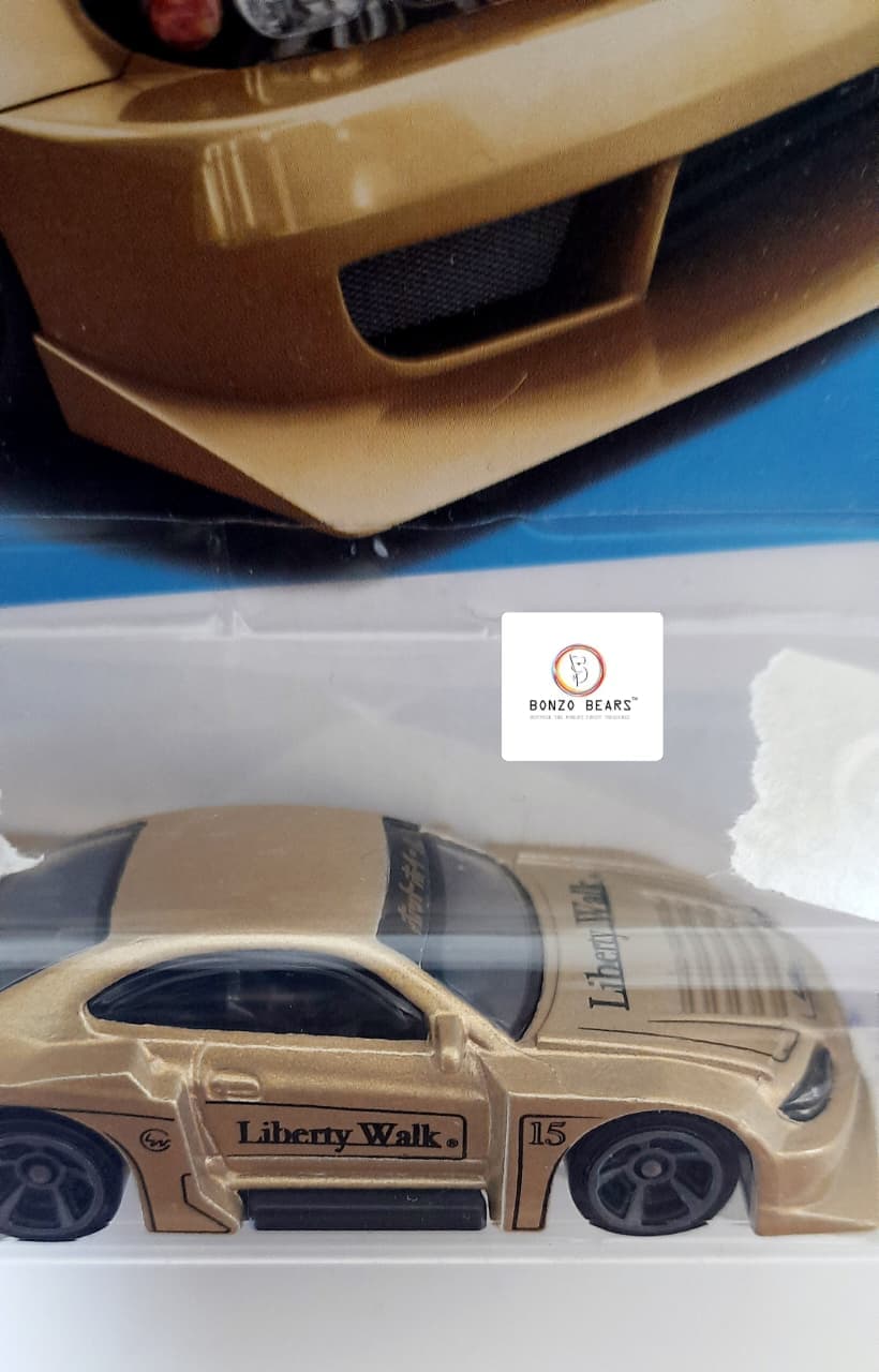 Gold LB Super Silhouette Nissan Silvia S15 (2021 Released) - Hot Wheels | Bonzo Bears PB16