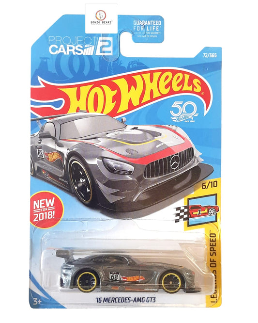 50th Anniversary Legends of Speed '16 Mercedes AMG GT3 - Hot Wheels (2018 released) | Bonzo Bears