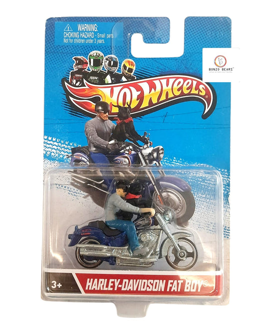 Harley-Davidson Fat Boy with dog - Hot Wheels (2012 released) | Bonzo Bears PB65