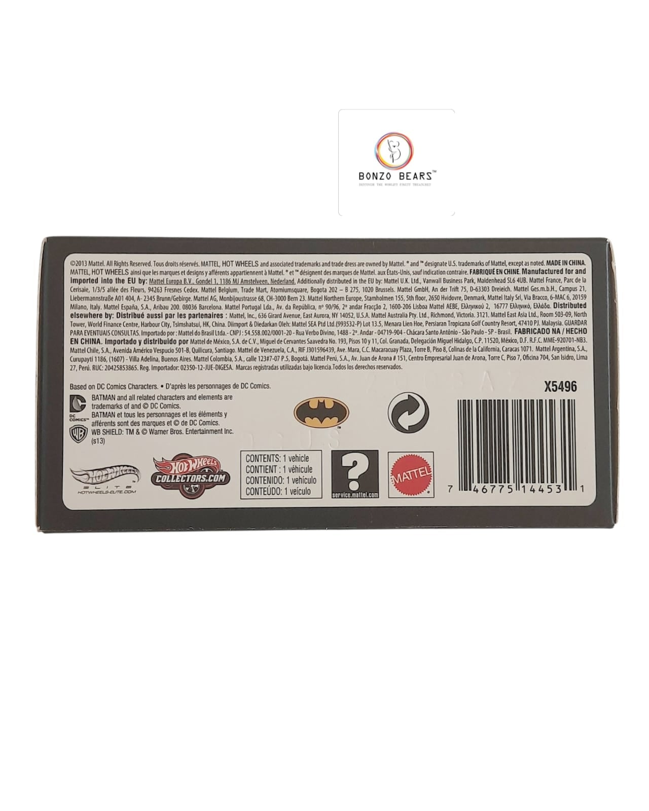 Hotwheels Elite 1:43 BatPod - The Dark Knight Rises (Mint) | Bonzo Bears