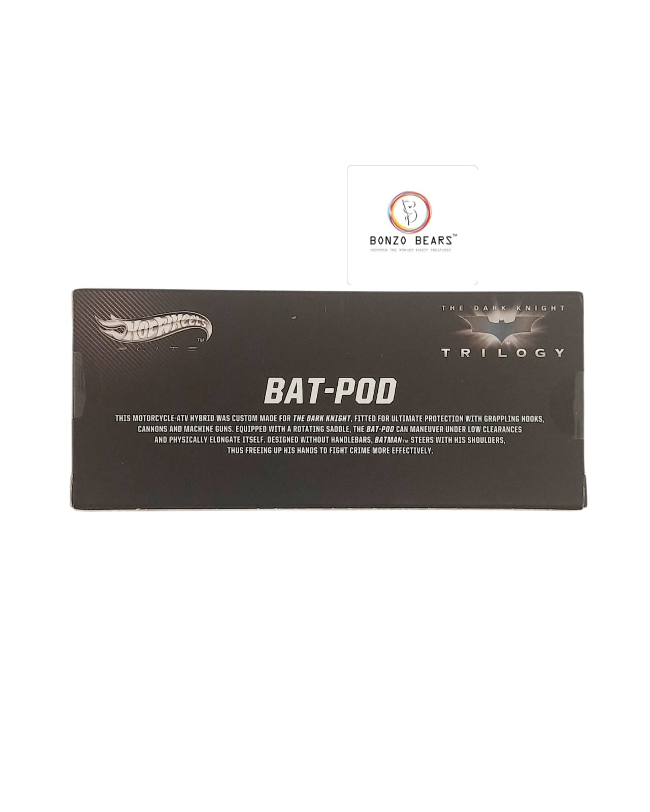 Hotwheels Elite 1:43 BatPod - The Dark Knight Rises (Mint) | Bonzo Bears