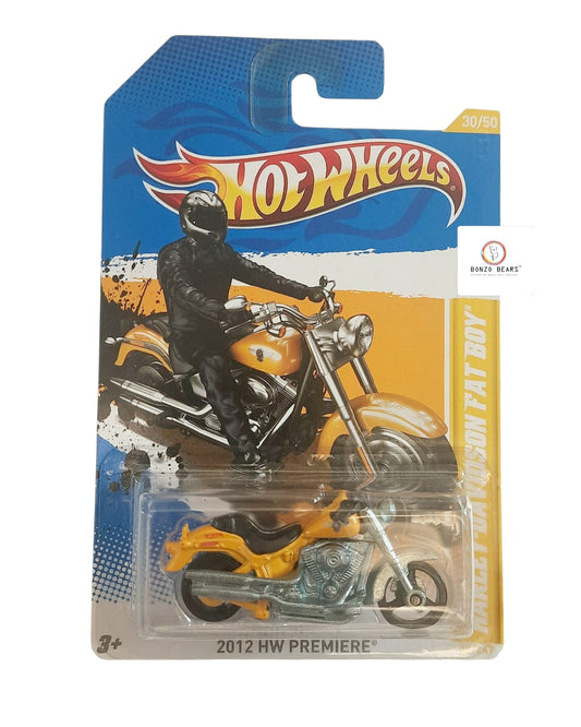 HW Premiere Harley-Davidson Fat Boy - Hot Wheels (2012 released) | Bonzo Bears