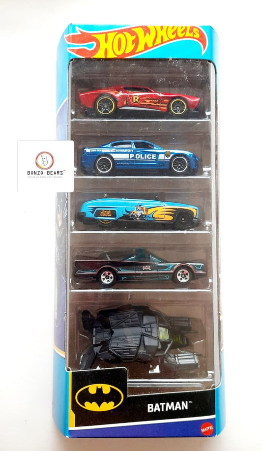 Hot Wheels Batman 5-Pack, Set of 5 Batman-Themed Toy Cars in 1:64 Scale | Bonzo Bears