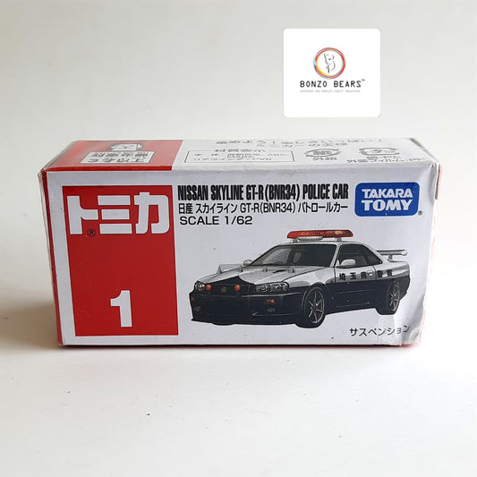 Nissan Skyline GT-R (BNR34) Police Car - Takara Tomy | Bonzo Bears