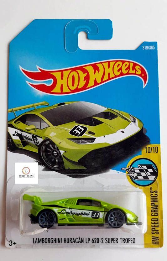 Rare Lamborghini Huracán LP 620-2 Super Trofeo - Hot Wheels(Green) | Bonzo Bears
