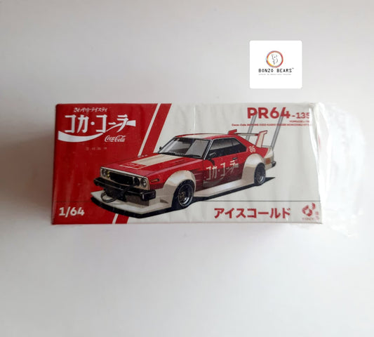 Coca-Cola Skyline C210 Kaido Racer Bosozoku Style - Pop Race PR 64-135(Sealed Box) | Bonzo Bears