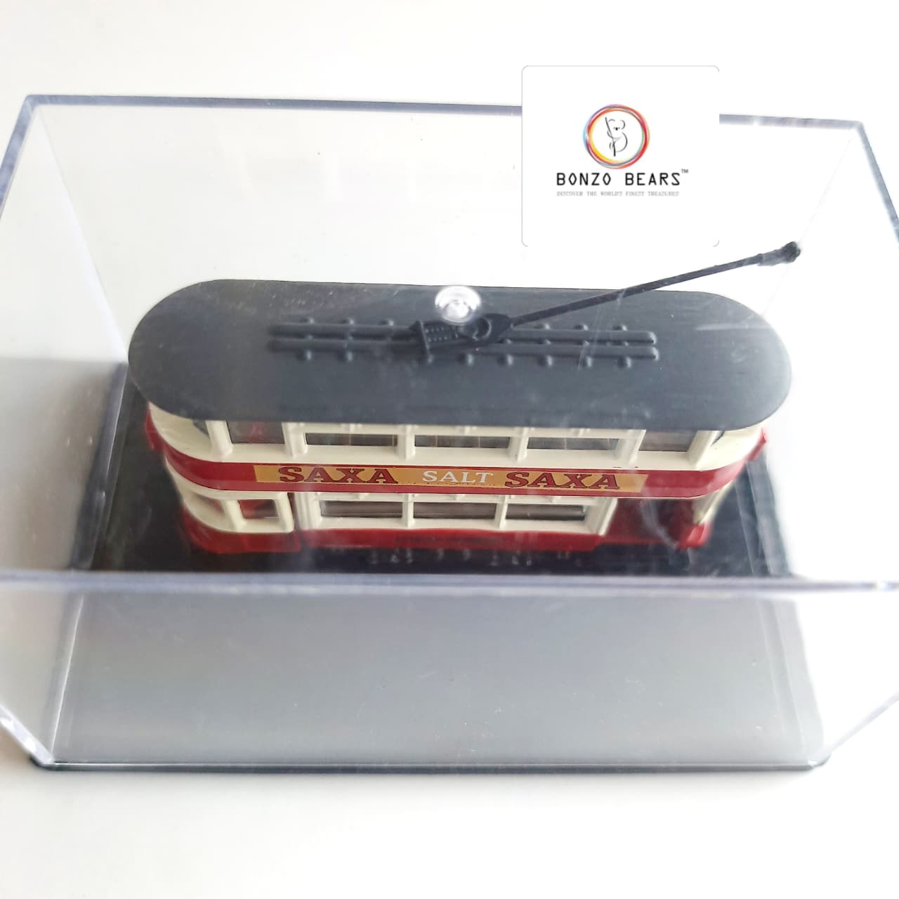 Tram London Transport "Saxa Salt" - Oxford NTR001 (N Gauge 1/148 Scale) | Bonzo Bears