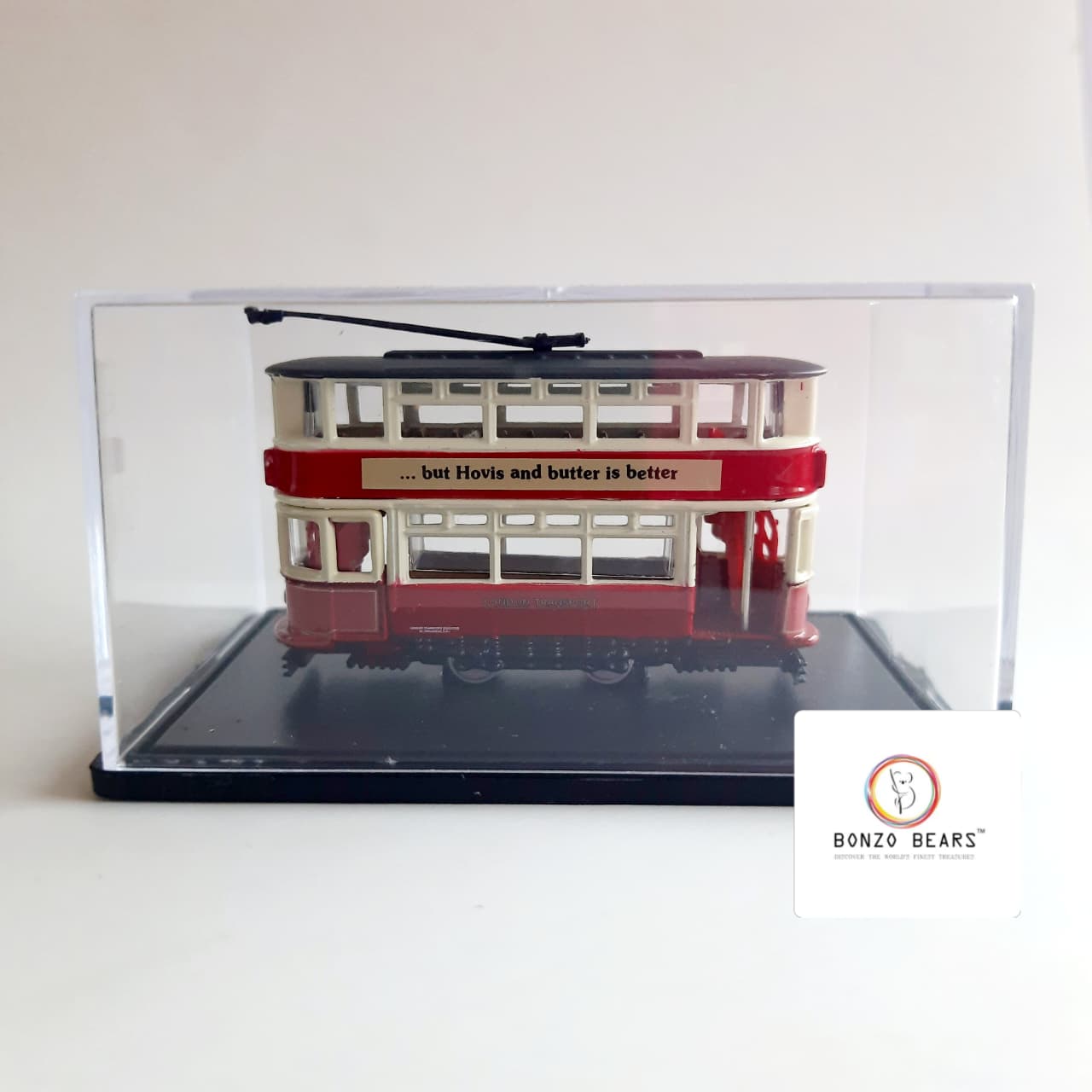 Tram London Transport "Saxa Salt" - Oxford NTR001 (N Gauge 1/148 Scale) | Bonzo Bears