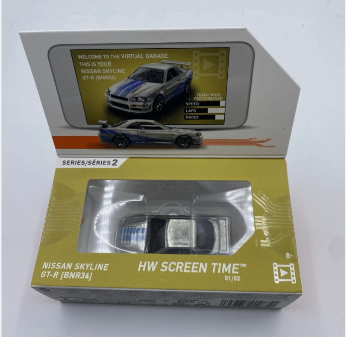 ID Cars Nissan Skyline GT-R BNR34 Silver Model - Hot Wheels | Bonzo Bears