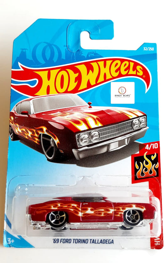 '69 Ford Torino Talladega- Flame art - Hot Wheels | Bonzo Bears