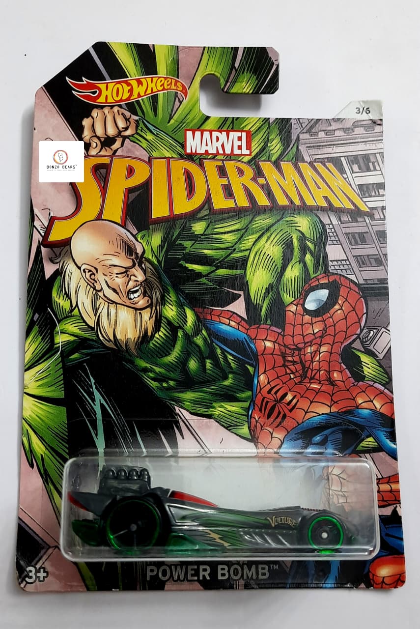 Marvel Spider-Man Power Bomb - Hot Wheels | Bonzo Bears PB35