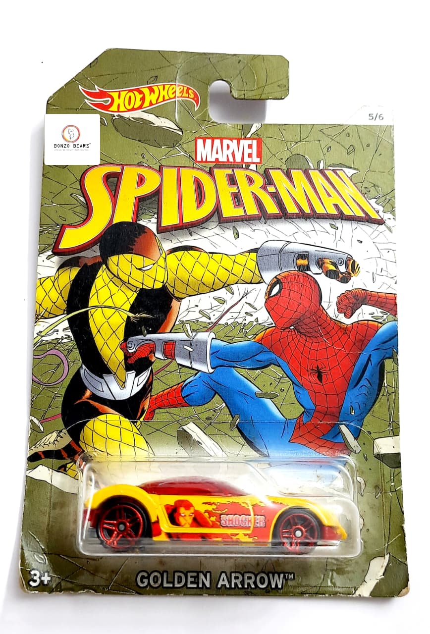 Marvel Spider-Man Golden Arrow - Hot Wheels | Bonzo Bears PB35