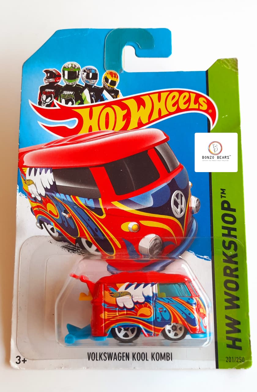 Volkswagen Kool Kombi (Red)- Hot Wheels | Bonzo Bears