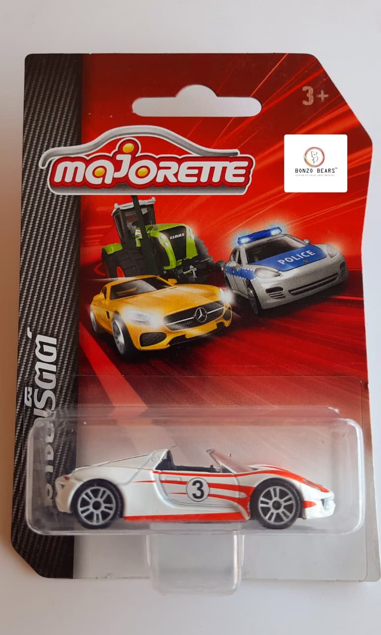 Majorette Porsche 918 Spyder White | Bonzo Bears