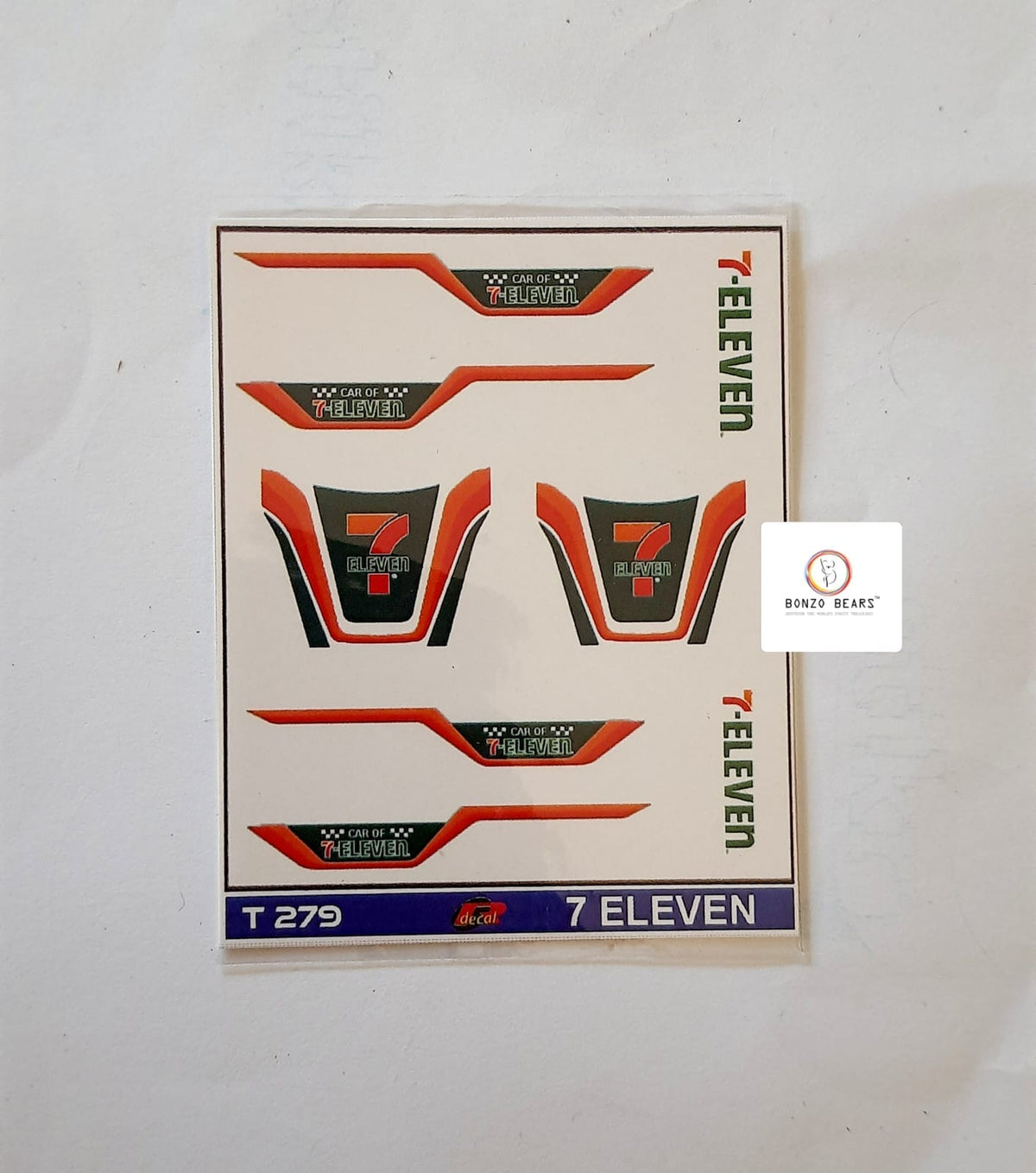 7 ELEVEN (Seven Eleven) - Waterslide Decals for 1/64 Cars | Bonzo Bears