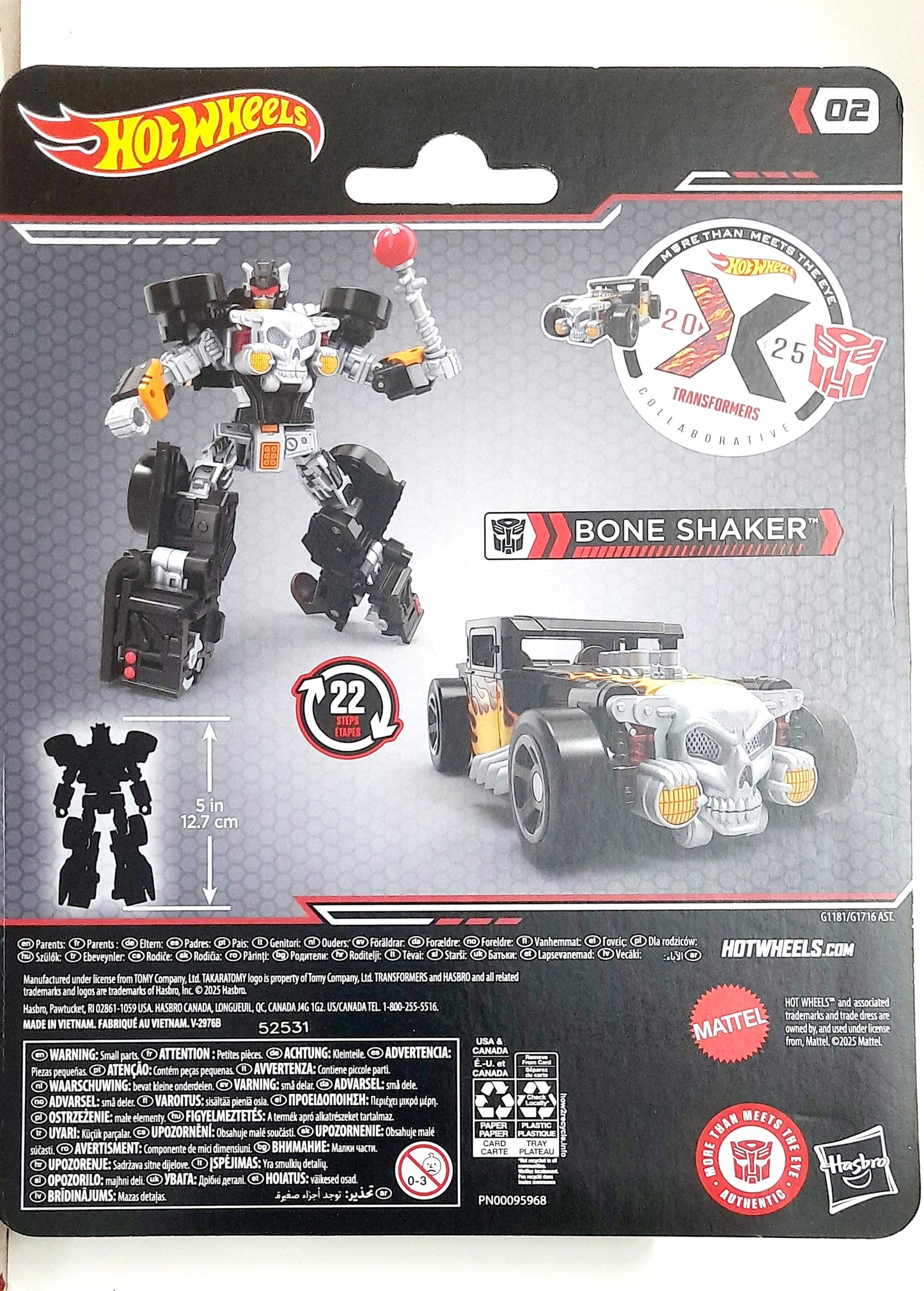 Hot Wheels Transformers Collaborative x Bone Shaker - Car to Robot | Bonzo Bears