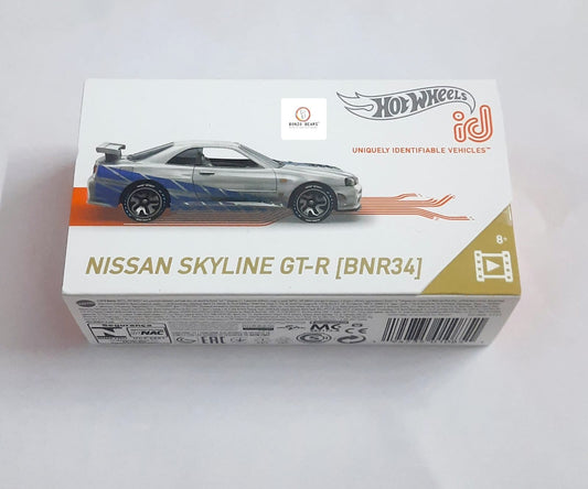 ID Cars Nissan Skyline GT-R BNR34 Silver Model - Hot Wheels | Bonzo Bears