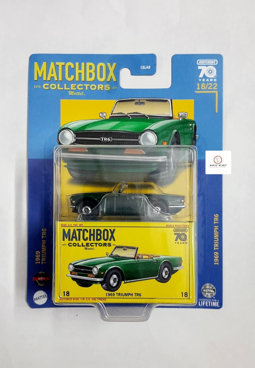 1969 Triumph TR6 | British Racing Green - Matchbox(Import) | Bonzo Bears
