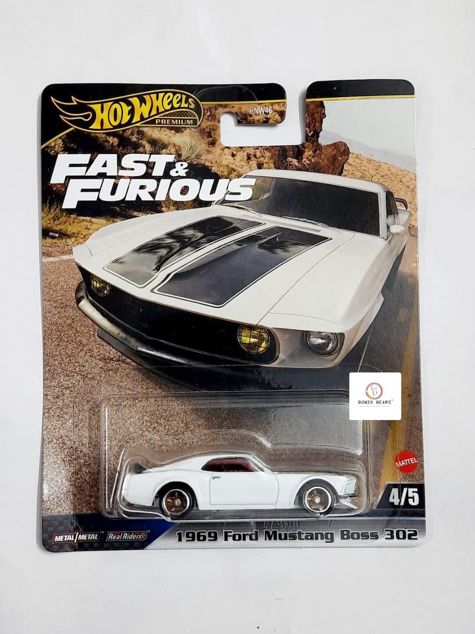 F&F 1969 Ford Mustang Boss 302 - Hot Wheels Premium | Bonzo Bears