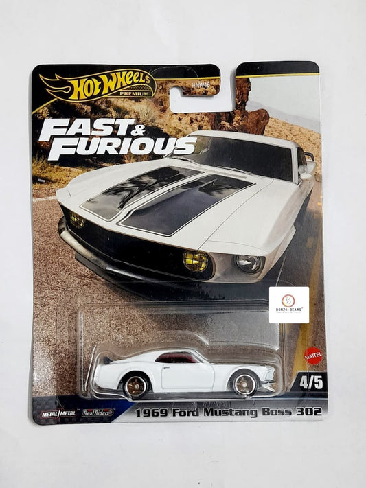 F&F 1969 Ford Mustang Boss 302 - Hot Wheels Premium | Bonzo Bears