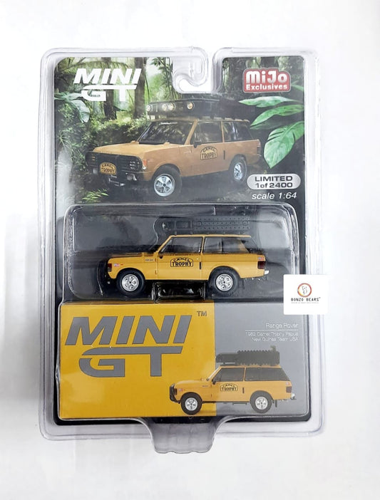 Limited Edition 1 of 2400 MiJo Exclusive - Range Rover 1982 Camel Trophy Papua New Guinea Team USA - MINI GT
