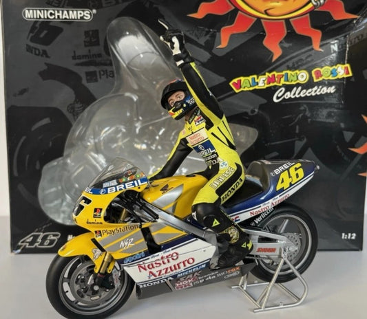 RARE Limited Edition Minichamps - 1:12 HONDA NSR500 - Valentino Rossi 1st GP Win Donington 2000